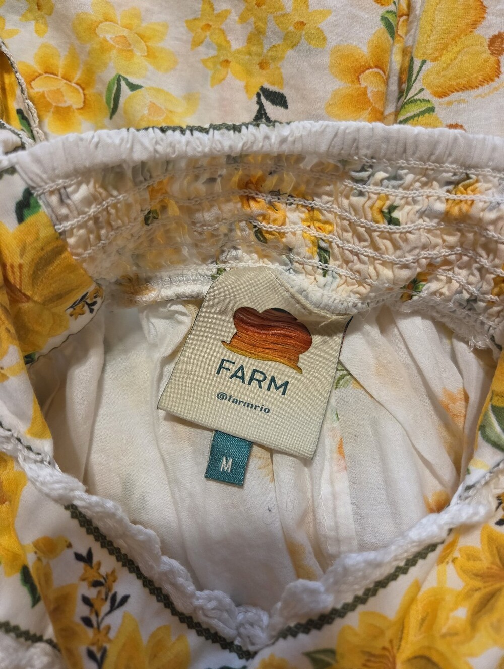 Farm Rio Azaleia Floral Mini Tie Shoulder Dress - Picture 6 of 8